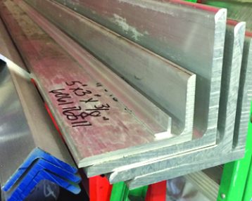 metal at right degree angle